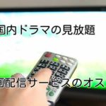 国内ドラマの見放題!動画配信サービスの比較